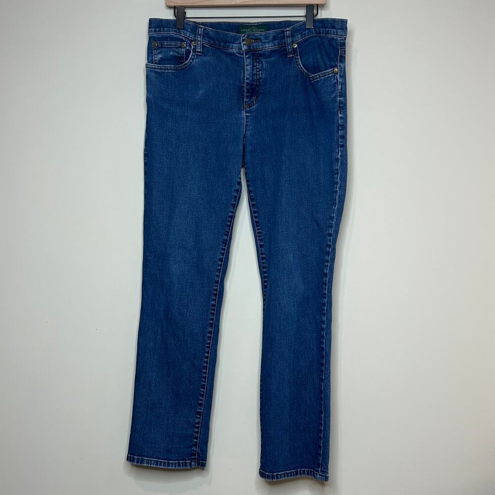 Lauren Ralph Lauren Modern Skinny Blue Jeans Size 14 - Picture 1 of 10